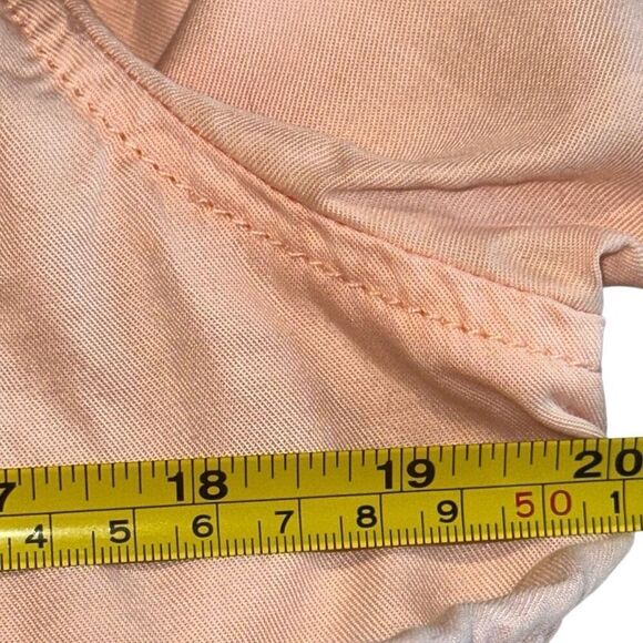 American Eagle Outfitters Peach Pink Long Sleeve Button Up Shirt Ladies Medium - Picture 8 of 8